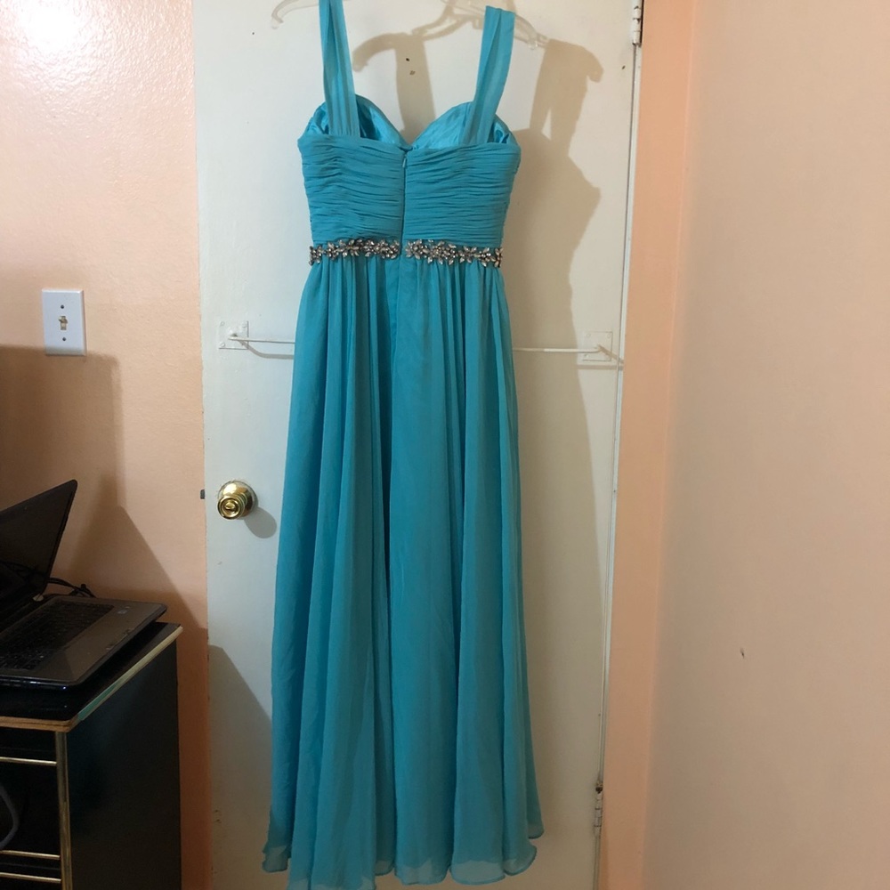 Blue Prom Dress - Picture 3 of 4